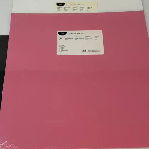 NEW Lot 3 Creative Memories Paper Packs 12X12 Pink Black White 30 Sheets Total - Picture 4 of 6